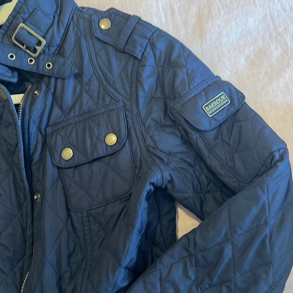Barbour Quilted Jacket, Navy, US 4 - Picture 6 of 8